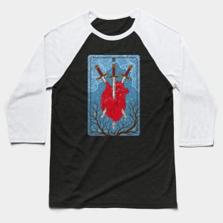 Tarot card - Three Of Swords Baseball T-Shirt